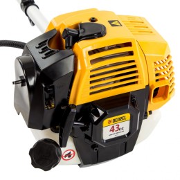 Denzel Триммер бензиновый DR-43, 43 см3, неразъемная штанга, состоит из 2 частей 96273