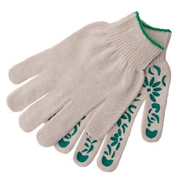 Palisad Перчатки трикотажные, ПВХ нанесение "Летний сад", 10 класс, Россия 67816