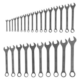 Сибртех Набор ключей комбинированных, 5,5 - 32 мм, 27 шт., CrV, фосфатированные, ГОСТ 16983 15481