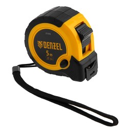 Denzel Рулетка 5м х 25мм, двухкомп. корпус, кнопка-пауза// 31543