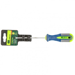 Сибртех Отвертка, SL3 х 100 мм, CrV, трехкомпонентная рукоятка 11800