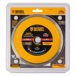 Denzel Диск алмазный сплошной, супертонкий, 180 х 25,4 мм, горячее прессование, мокрое резание// 73158