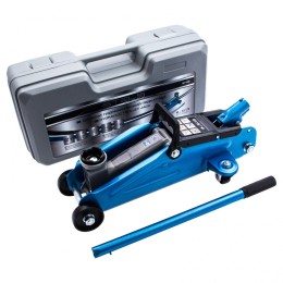 Stels Домкрат гидравлический подкатной, 2 т, h подъема 140-340 мм, в кейсе 51128