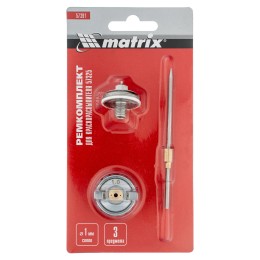 Matrix Комплект для краскораспылителя 57325 : сопло 1 мм, игла, форсунка Matrix 57391