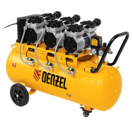 Denzel Компрессор безмасляный, малошумный DLS 2250/100, 2250 Вт, 3x750, 100 л, 410 л/мин блок управления 58029