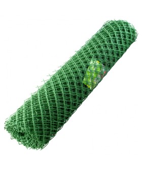 Сибртех Решетка заборная в рулоне, 1.5 х 25 м, ячейка 75 х 75 мм, пластиковая, зеленая, 64535