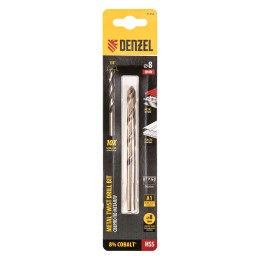 Denzel Сверло по металлу, 8 мм, HSS Co-8%// 71454