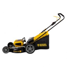 Denzel Газонокосилка аккумуляторная бесщеточная RLM450-36, Li-ion, 36 В, 4 Ач, 450 мм, травосборник 40 л 58910