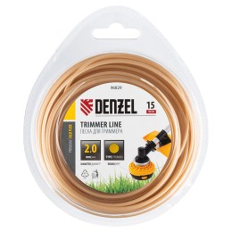 Denzel Леска для триммера армированная алюминием круглая, 2,0мм х 15м, блистер ALUFLEX 96829