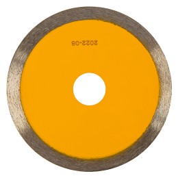 Denzel Диск алмазный отрезной 115 х 22,2 мм, сплошной, супертонкий, горячий пресс, мокрое резание// 73043