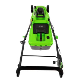 Сибртех Газонокосилка электрическая L1500, 1500 Вт, ширина 33 см, 5 уровней, пластиковый травосборник 35 л 96677