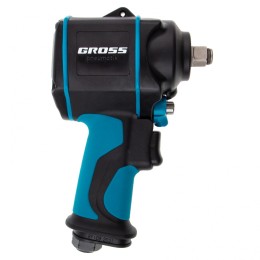 Gross Гайковерт пневматический ударный G985, 1/2, Twin Hammer, 610 Нм, 9000 об/мин, композитный 57440