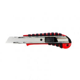Matrix Нож, 18 мм, выдвижное лезвие металлическая направляющая, эргономичная двухкомпонентная рукоятка 78938