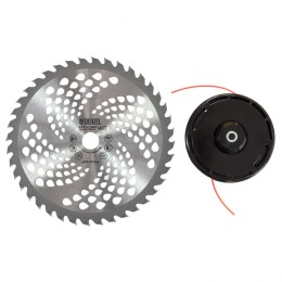 Denzel Триммер бензиновый DT 43, 43 см3, 2.5 л. с, неразъемная штанга, состоит из 2 частей 96224