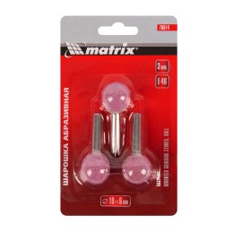 Matrix Шарошка абразивная, шар, 19 x 6 мм, F46, 3 шт 76014