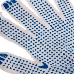 Сибртех Перчатки х/б, ПВХ покрытие, "Точка", 6 пар в упаковке, 7 класс Россия 67717