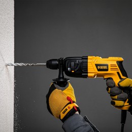 Denzel Перфоратор электрический RH-400-12, SDS-plus, 400 Вт, 1.2 Дж, 2 режима 26601