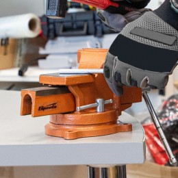 Sparta Тиски слесарные, 125 мм, поворотные, с наковальней 186255