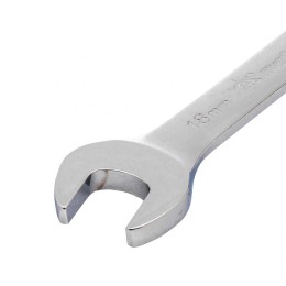 Matrix Ключ комбинированный трещоточный, 18 мм, CrV, шарнирный, зеркальный хром 14842