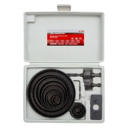 Matrix Набор кольцевых пил по дереву, 19-127 мм, 12 предметов 70472