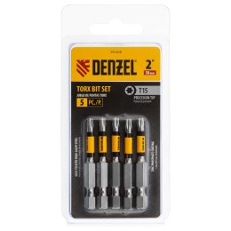 Denzel Бита T15x50, 5 шт.// 7711319