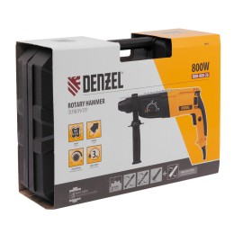 Denzel Перфоратор электрический RHH-800-26 800 Вт 26607