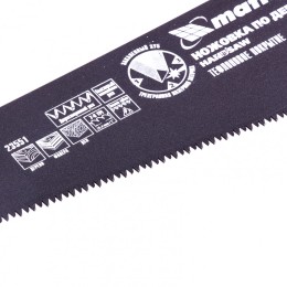 Matrix Ножовка по дереву, 500 мм, 7-8 TPI, зуб-3D, каленый зуб, тефлоновое покрытие полотна, двухкомпонентная рукоятка 23551