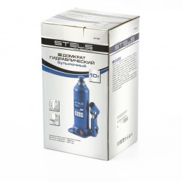 Stels Домкрат гидравлический бутылочный, 10 т, h подъема 222-447 мм 51166