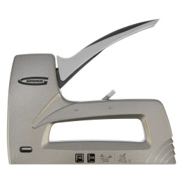 Gross Степлер мебельный (Aluminium 140), алюминиевый корпус, регулятор удара, тип скобы 140, 300, 6-14 мм 41007