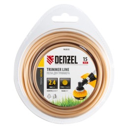 Denzel Леска для триммера армированная алюминием круглая, 2,4мм х 15м, блистер ALUFLEX 96830