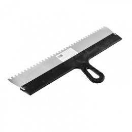 Sparta Шпатель из нержавеющей стали, 450 мм, зуб 6 х 6 мм, пластмассовая ручка 85142