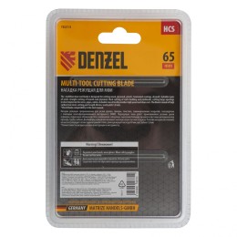 Denzel Насадка для МФИ режущая прямая, HCS, по дереву, ламинату 65 х 1.8 мм, крупный зуб 782313