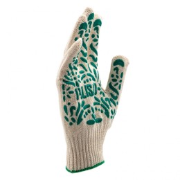Palisad Перчатки садовые х/б, ПВХ покрытие, "Летний сад", 10 класс 67771 Россия