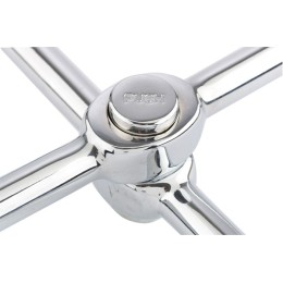 Gross Ключ-крест баллонный, складной 17, 19, 21 мм и 1/2, 406 мм, хромированная 14250