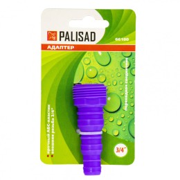 Palisad Адаптер пластмассовый, 3/4, внешняя резьба, переходное соединение 66180