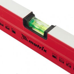 Matrix Уровень алюминиевый магнитный, 1200 мм, фрезерованный, 3 глазка (1 зеркальный), усиленный 34712