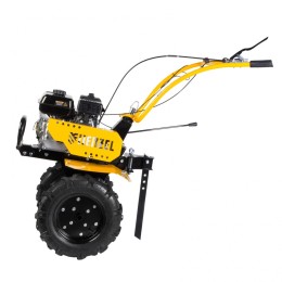 Denzel Мотоблок DPT-470, 7 л.с, ременное сцепление, ширина 85 см, глубина 35 см, фрез 3 х 4, ШОМ, передачи 3В/1Н 56405