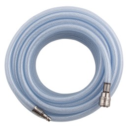 Stels Шланг пневматический ПВХ, 10 x 16 мм, 18 бар, армированный, прозрачный, быстросъемное соединение, 15 м 57025