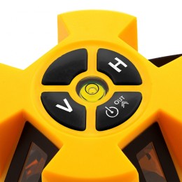 Denzel Уровень лазерный LX3, 10 м, ± 0,3 мм/1 м, 635 нм, 4 вертикальных, 1 горизонтальная плоскости, резьба 5/8" 35070