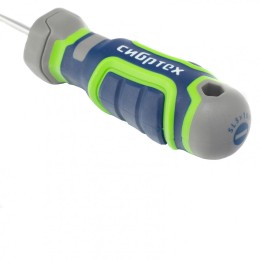 Сибртех Отвертка SL3 х 100 мм, CrV, четырехкомпонентная рукоятка 12261