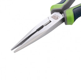 Сибртех Длинногубцы прямые, 200 мм, трехкомпонентные рукоятки 17115