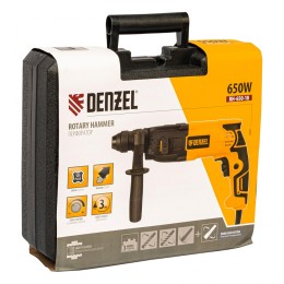 Denzel Перфоратор электрический RH-650-18, SDS-plus, 650 Вт, 2.0 Дж, 3 плюс 1 режим 26603