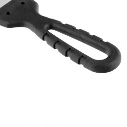 Sparta Шпатель из нержавеющей стали, 100 мм, зуб 4 х 4 мм, пластмассовая ручка 85138