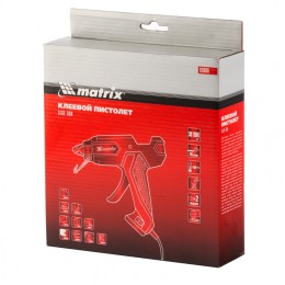 Matrix Клеевой пистолет, 11 мм, 30 (160) Вт, 18 г/мин, выключатель и индикатор напряжения 93006