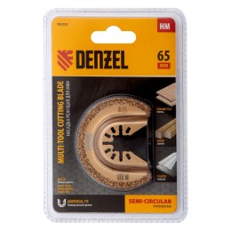 Denzel Насадка для МФИ режущая полукруг, HM, по плитке, 63 мм 782325