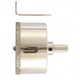 Matrix Сверло алмазное по керамограниту, 75 х 67 мм, трехгранный хвостовик 726753