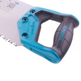 Gross Ножовка по дереву Piranha , 550 мм, сегментное строение рабочей кромки, 7-8 TPI, зуб-3D, двухкомпонентная рукоятка 24119