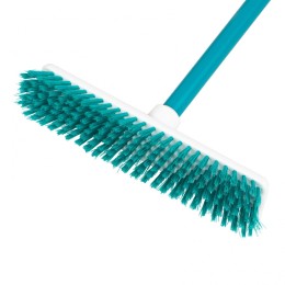 Palisad Щетка пластмассовая для чистки ковров, 27 cм, c черенком, 120 см, бирюзовая щетина, Home 935505