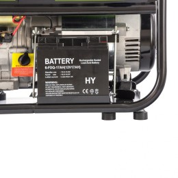 Сибртех Генератор бензиновый БС-8000Э, 6,6 кВт, 230В, четырехтактный, 25 л, электростартер 94549