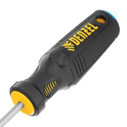 Denzel Отвертка SL5x100 мм, CrV, трехкомпонентная рукоятка 12196